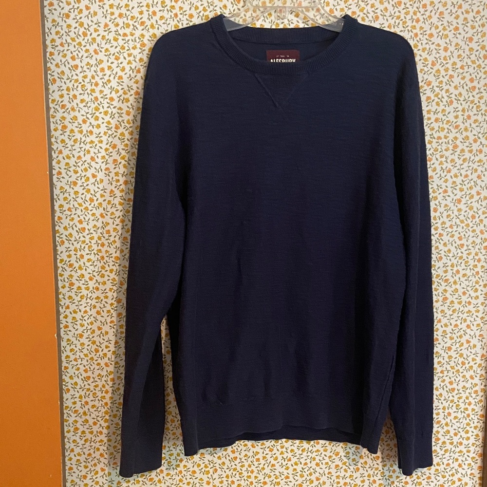 Alesbury Dark Blue Crewneck Men's Sweater